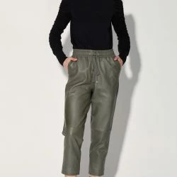 Walter Baker Minh Leather Jogger - Army