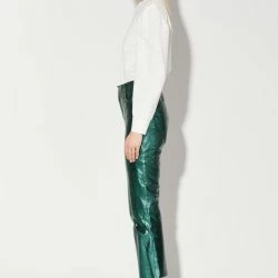 Walter Baker Selma Pant, Emerald Metallic -ANNA-KACI SHOP M00196223036138 2529600523 scaled