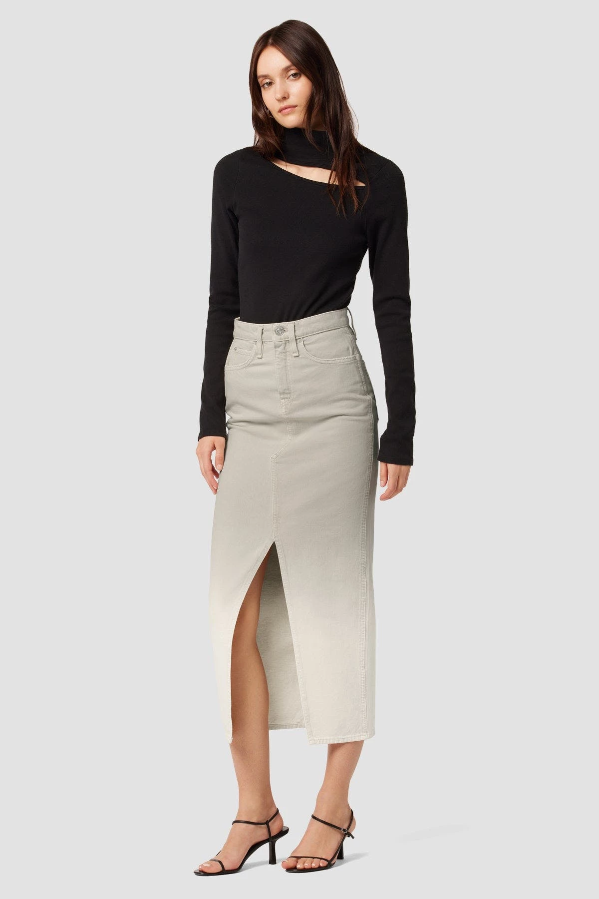 Hudson Jeans Igh-Rise Reconstructed Pencil Skirt 6 Hudson Jeans Igh-Rise Reconstructed Pencil Skirt - Image 6