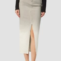 Hudson Jeans Igh-Rise Reconstructed Pencil Skirt