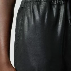 Hudson Jeans Lounge Track Pant - Coated Black Beauty -ANNA-KACI SHOP M00196450037557 5730724