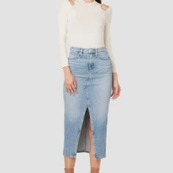 Hudson Jeans Reconstructed Skirt - Offshore -ANNA-KACI SHOP M00196450047662 2814108405