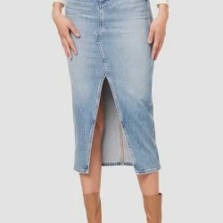 Hudson Jeans Reconstructed Skirt - Offshore