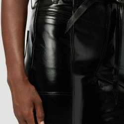 Hudson Jeans Utility Cargo Ankle Straight Pant - Black Patent -ANNA-KACI SHOP M00196450084063 3055023596