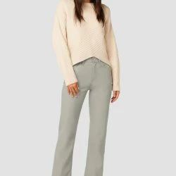 Hudson Jeans Remi High-Rise Vegan Leather Straight Pant - Moonrock 11 Hudson Jeans Remi High-Rise Vegan Leather Straight Pant - Moonrock -ANNA-KACI SHOP M00196450085008 847910242