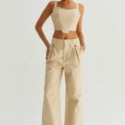 Crescent Sheldon Pants -ANNA-KACI SHOP M00196704767988 591440228