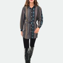 SOHUMAN Anika Mini Dress With Printed Figures