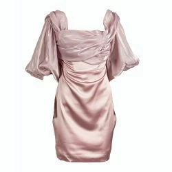 SOHUMAN Adele Mini Rose Luxury Dress -ANNA-KACI SHOP M00196704911428 3426048197