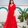 SOHUMAN Jessie Maxi Luxury Red Dress