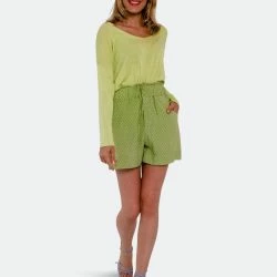 SOHUMAN Zariyah Green Shorts