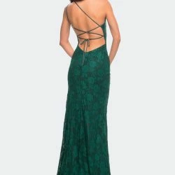La Femme One Shoulder Long Lace Prom Dress With Open Back -ANNA-KACI SHOP M00197023015200 1348473409