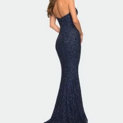La Femme Strapless Sweetheart Luxe Sequin Gown -ANNA-KACI SHOP M00197023030449 2022979461