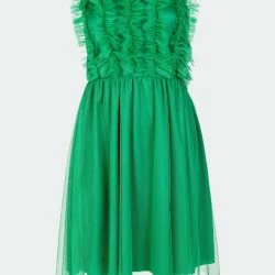 SOHUMAN Keira Green Tule Mini Dress -ANNA-KACI SHOP M00197094042228 1958879889