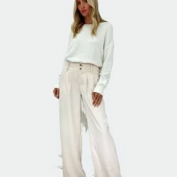 Six Fifty Hannah Trouser - Eggshell