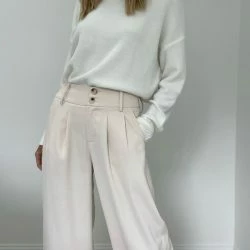 Six Fifty Hannah Trouser - Eggshell -ANNA-KACI SHOP M00197094219385 1449785811