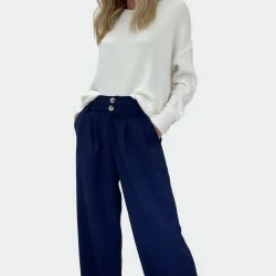 Six Fifty Hannah Trouser - Navy -ANNA-KACI SHOP M00197094219422 3641823233