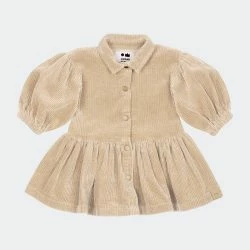 OMAMImini Baby Corduroy Shirt Dress - Beige
