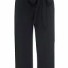 Lahive LAZZARO Cropped Black Palazzo Pant