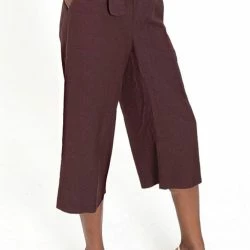 Lahive LAZZARO Cropped Cheery Chocolate Palazzo Pant 10 Lahive LAZZARO Cropped Cheery Chocolate Palazzo Pant -ANNA-KACI SHOP M00197094444985 2904551326