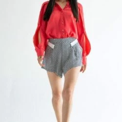 Lahive Adros Silk Chevron Edgy Short