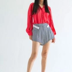 Lahive Adros Silk Chevron Edgy Short -ANNA-KACI SHOP M00197094479727 2223967429