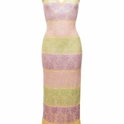 Andreeva Rainbow Maxi Knit Dress