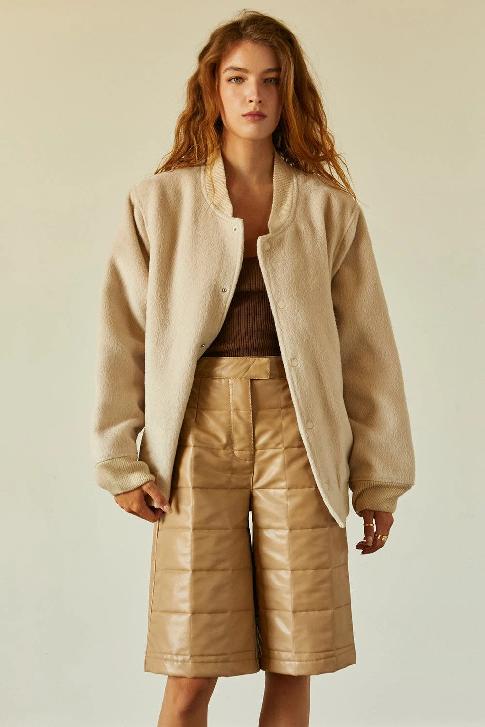 Crescent Amanda Vegan Leather Bermuda Shorts 6 Crescent Amanda Vegan Leather Bermuda Shorts - Image 6