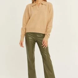 Crescent Majorie Vegan Leather Pants -ANNA-KACI SHOP M00197094653554 1850291167