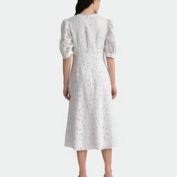 Maggy London Nia Eyelet Midi Dress -ANNA-KACI SHOP M00641224900662 3828544670