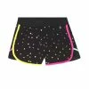 Deux Par Deux Inted Short With Mesh Insert Black Foil Triangle