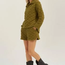 Crescent Sharon Quilted Shorts -ANNA-KACI SHOP M00679529917306 3420994867