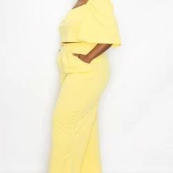 LIVD Flowy Crop Top And High Waisted Pocket Pants Set -ANNA-KACI SHOP M00679541713207 3868052783