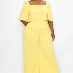 LIVD Flowy Crop Top And High Waisted Pocket Pants Set