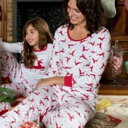 Leveret Womens Two Piece Cotton Moose Pajamas -ANNA-KACI SHOP M00712324366358 3052435931