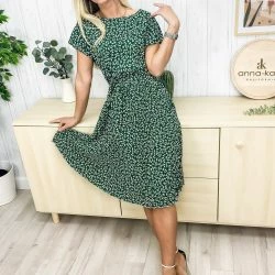 Anna-Kaci Ditsy Floral Print Pleated Dress -ANNA-KACI SHOP M00720073554759 1342540065