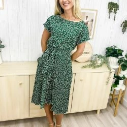 Anna-Kaci Ditsy Floral Print Pleated Dress -ANNA-KACI SHOP M00720073554759 3240521063