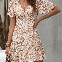 Anna-Kaci Mixed Print Ruffle Hem Dress -ANNA-KACI SHOP M00720073557231 1690251386