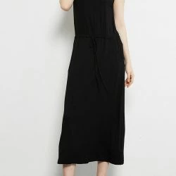 Anna-Kaci Staple Slip Gown Tied Front Dress With Pockets -ANNA-KACI SHOP M00720073558504 2916920305