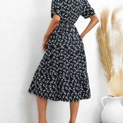 Anna-Kaci Collared Floral Print Fall Dress -ANNA-KACI SHOP M00720073769818 3203265867