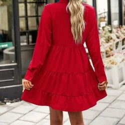 Anna-Kaci Collared V Neck Tiered Dress 14 Anna-Kaci Collared V Neck Tiered Dress -ANNA-KACI SHOP M00720073774478 2845595323
