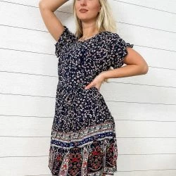 Anna-Kaci Ruffle Short Sleeve Boho Dress -ANNA-KACI SHOP M00720073776724 2696516462