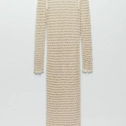 Anna-Kaci Knit Long Sleeve Cover-Up Midi Dress