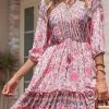Anna-Kaci Boho Tie Waist Summer Dress