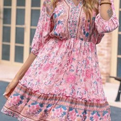 Anna-Kaci Boho Tie Waist Summer Dress 7 Anna-Kaci Boho Tie Waist Summer Dress -ANNA-KACI SHOP M00731996684430 2117271567