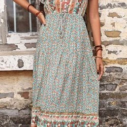 Anna-Kaci Ruffle Sleeve Boho Dress -ANNA-KACI SHOP M00762501266148 1544517907