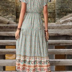 Anna-Kaci Ruffle Sleeve Boho Dress -ANNA-KACI SHOP M00762501266148 1792626997
