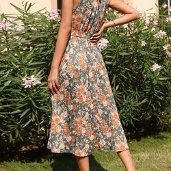 Anna-Kaci Vintage Floral Pleated Dress -ANNA-KACI SHOP M00762501267879 2570013312