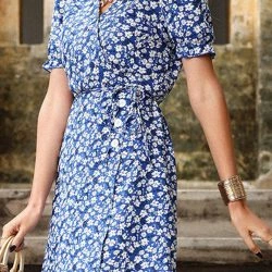 Anna-Kaci Floral Button Detail Wrap Dress -ANNA-KACI SHOP M00762501268777 737498476