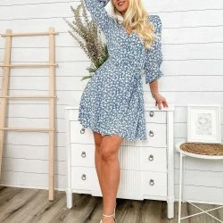 Anna-Kaci Floral Print Tie Ribbon Dress -ANNA-KACI SHOP M00762501269248 3857257313