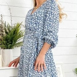 Anna-Kaci Floral Print Tie Ribbon Dress -ANNA-KACI SHOP M00762501269248 4014944710